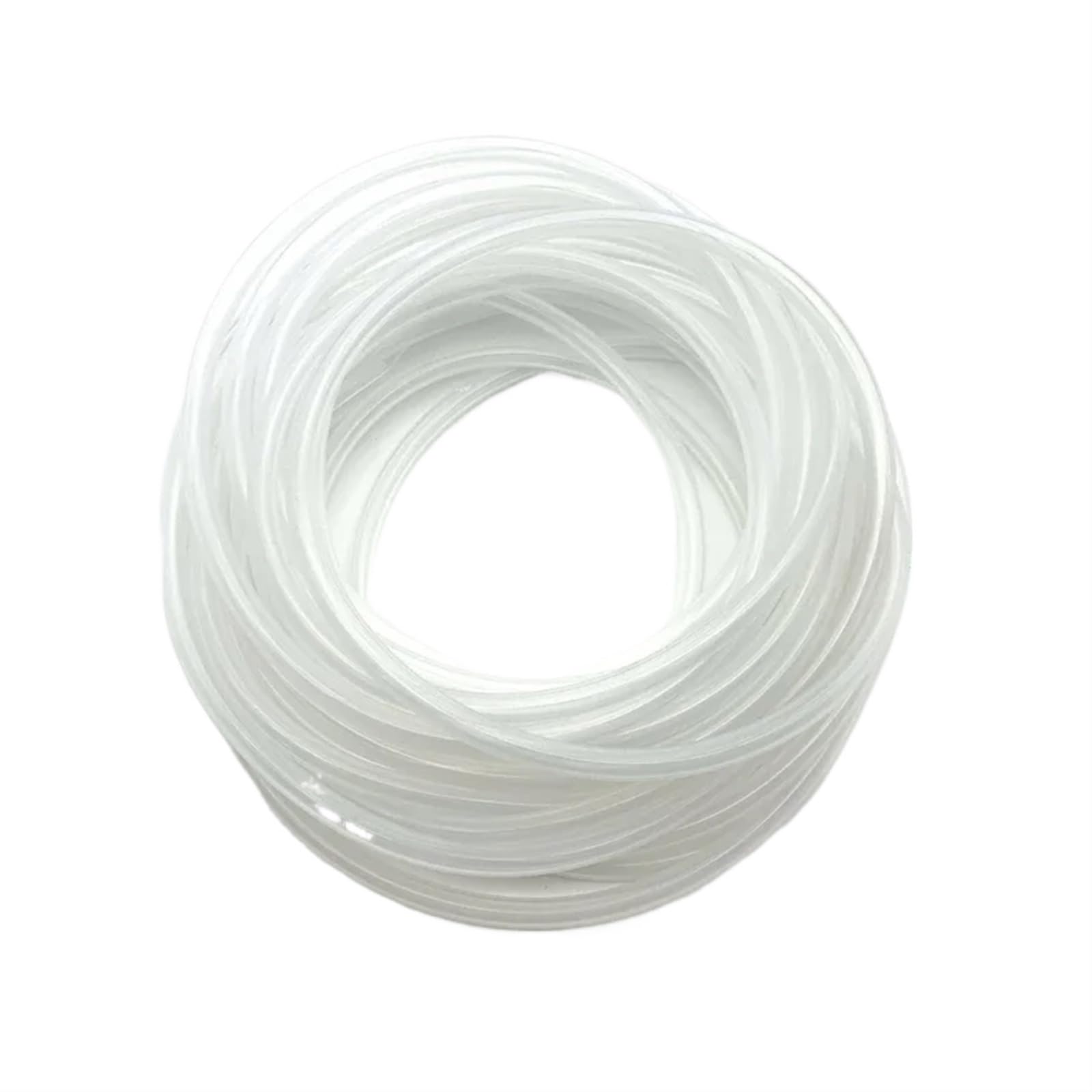 Fuel Line Hose， Fuel Hose 1 Meter Multicolor OD 4-16mm ID 2-12mmGrade Silicone Tube(White,1 Meter-OD 12XID 8MM)