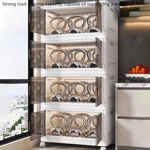Boîtes de rangement transparentes empilables en plastique pour organisation maison