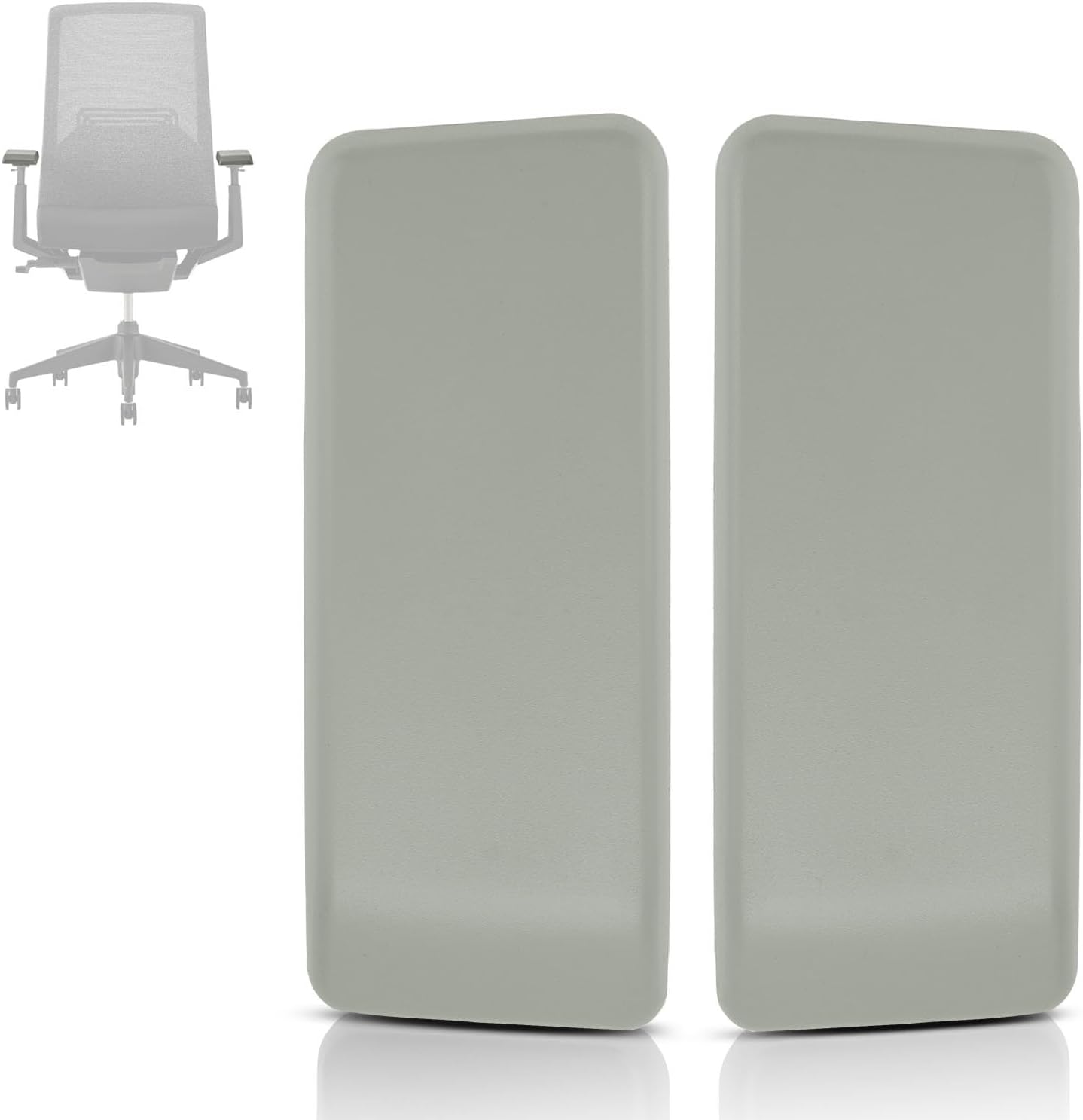 Arm Pads Caps Replacement for Haworth Very Office Chair,Office Chair Arm Rest Replacement（Gray）