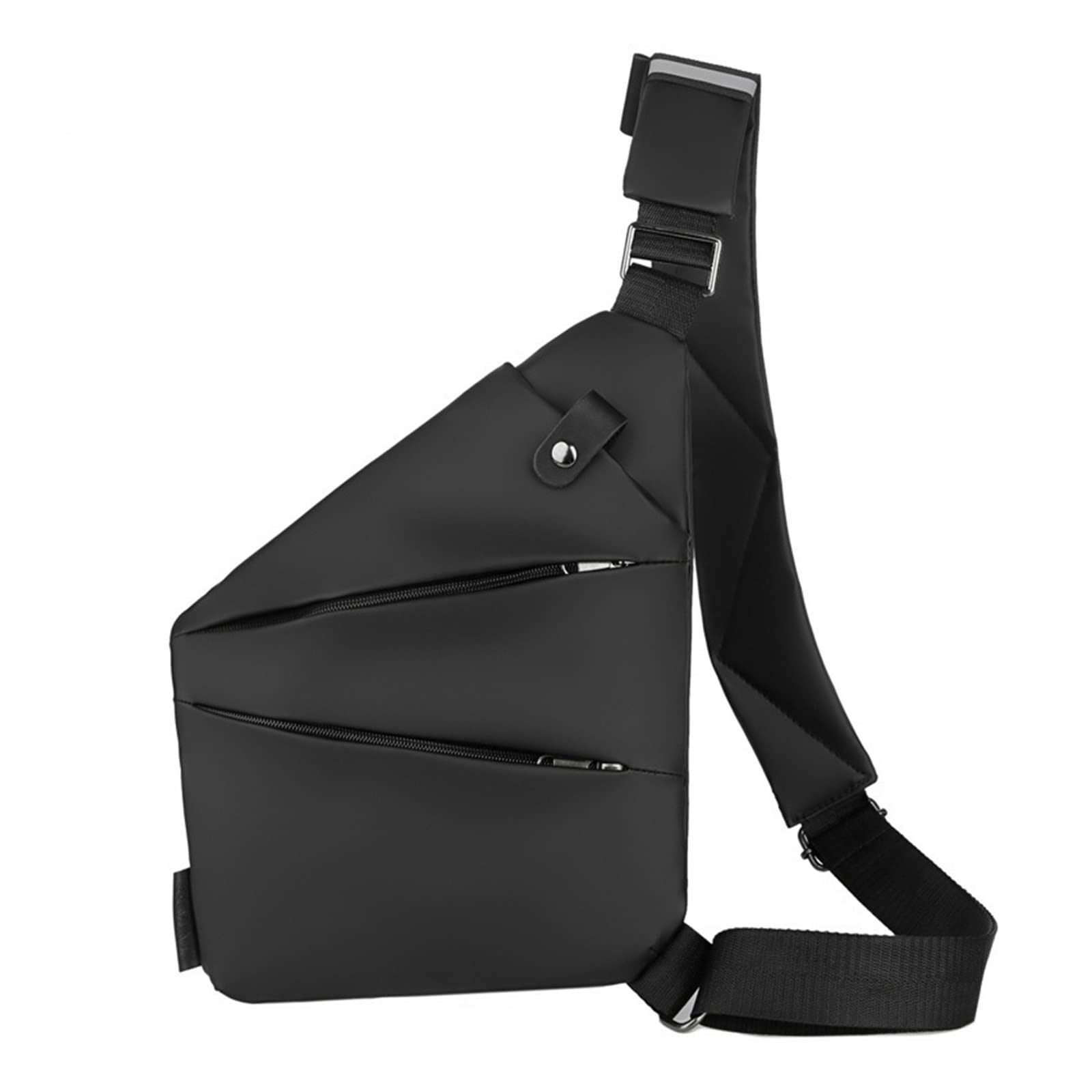 Sac anti-vol de poitrine noir pour homme protégeant les effets personnels en voyage