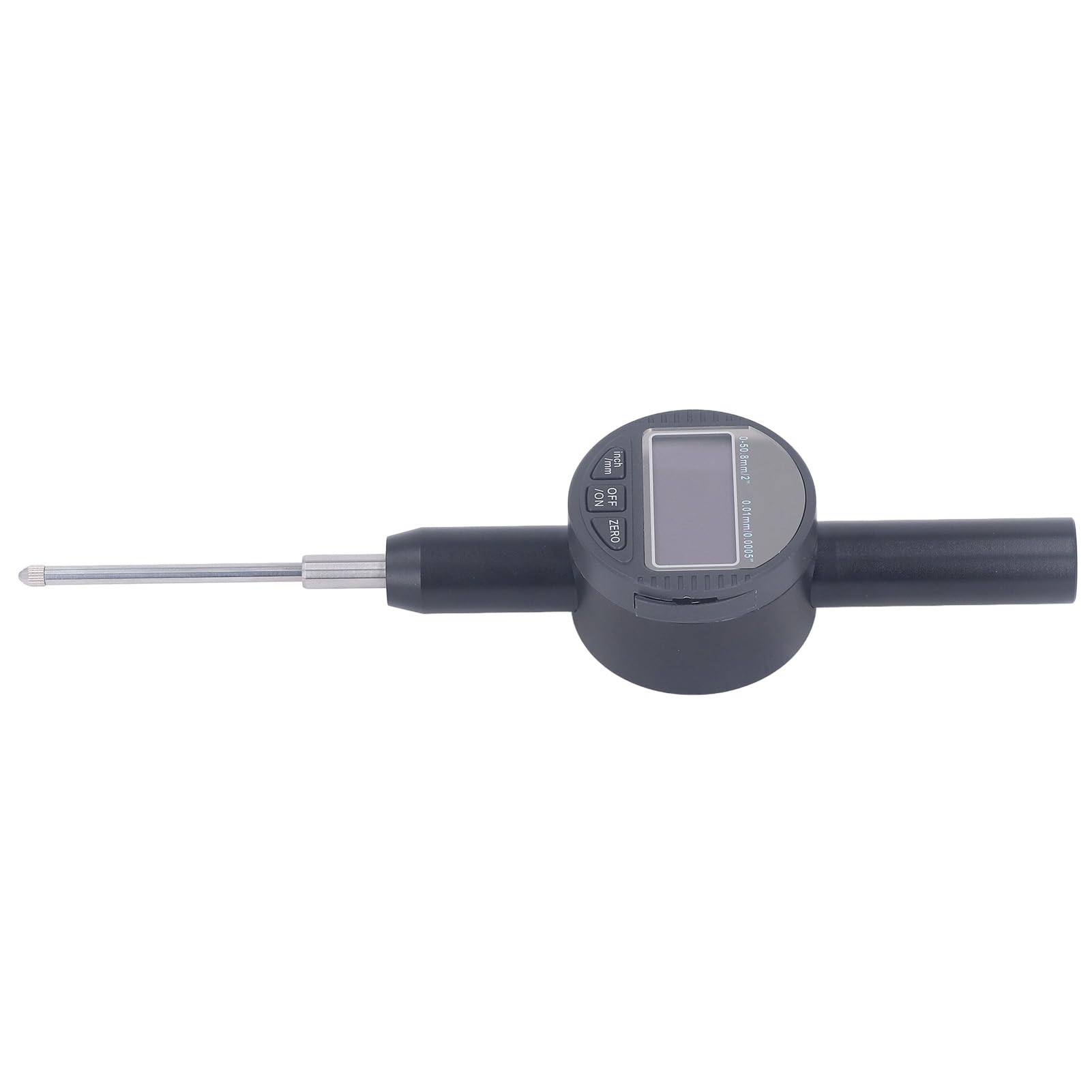 Keenso Indicador de Cuadrante Digital Herramienta de Medición de Alta Precisión para Uso Industrial y de Laboratorio, Resolución de 0,01 Mm, Aleación de Aluminio Duradera, Rango de 0-50,8 Mm