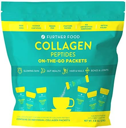 Further Food Collagen Peptides Protein Powder On-The-Go Stick Packets (35 Sticks)
