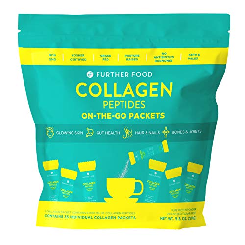 Further Food Collagen Peptides Protein Powder On-The-Go Stick Packets (35 Sticks) #TOP2
