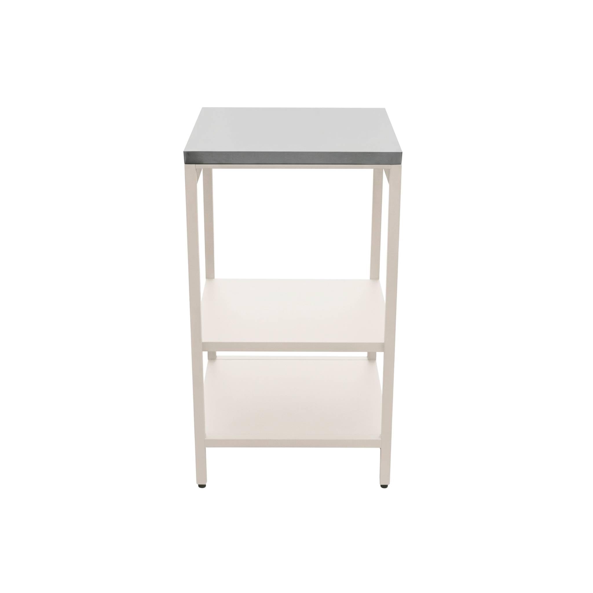 Modulo cucina da esterno in acciaio con 2 ripiani, 49cm Beige - 49x49x87.5 cm