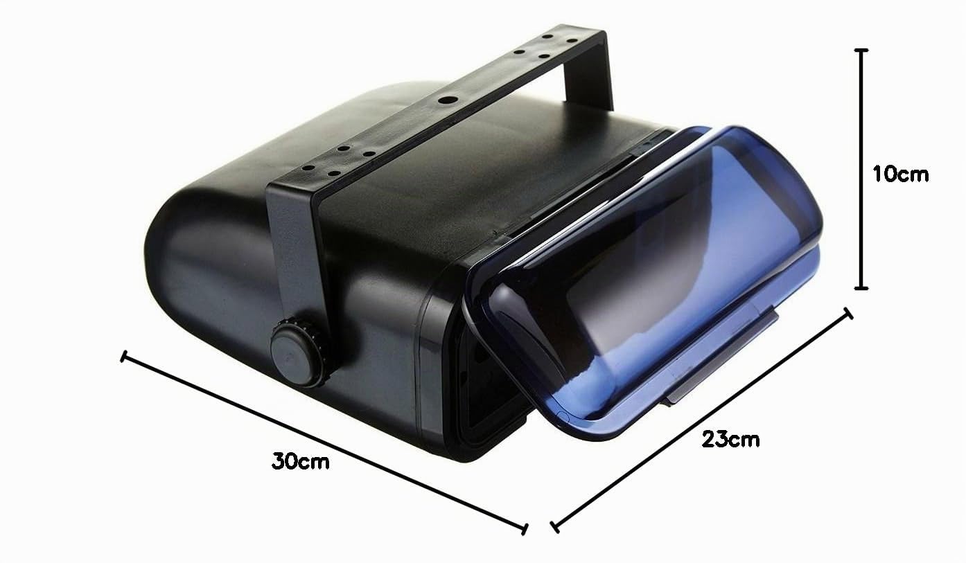 CONTENITORE PER STEREO O AUTORADIO MARINA IMPERMEABILE E RESISTENTE ALL'ACQUA E AL SOLE PYLE PLMRCB3 NERO PER BARCA PISCINA GOMMONE