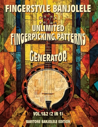 Banjolele fingerpicking patterns baritone tabs notes methode - 2