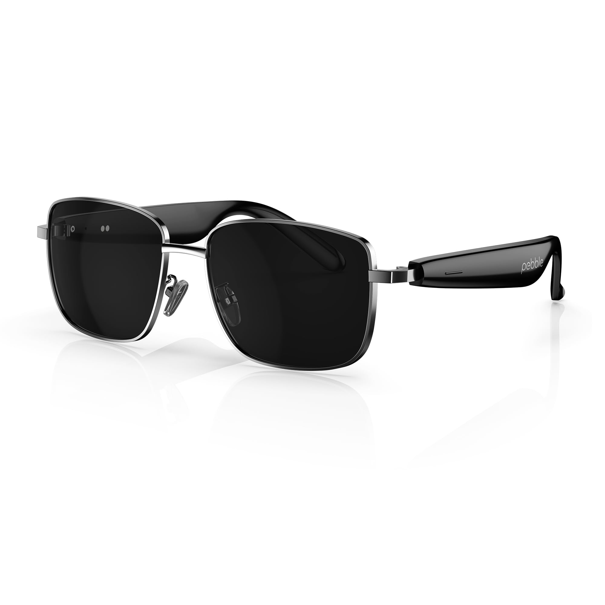 Pebble Onyx Smart Glasses 5.4 with Dual Speakers, BT Calling, Voice Assistant & 10-Hour Battery | Premium Metal Hinge Design (Quantum Grey)-image-41
