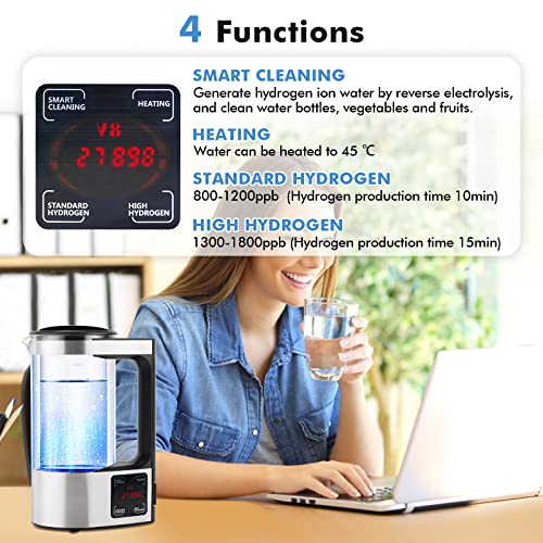 "Meticuloso Upgraded Hydrogen Water Generator with SPE and PEM Technology up to 1800 PPB,Hydrogen Rich Water Machine Unlimite Water Quality" - Image 4