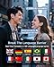 AI Translation Earbuds Real Time,188 Language Translator Earbuds,Bluetooth 6.1 Audifonos Traductores Inglés Español,No Subscription Translatior Headphones,OWS Open Ear 4-in-1 Translating Headphones