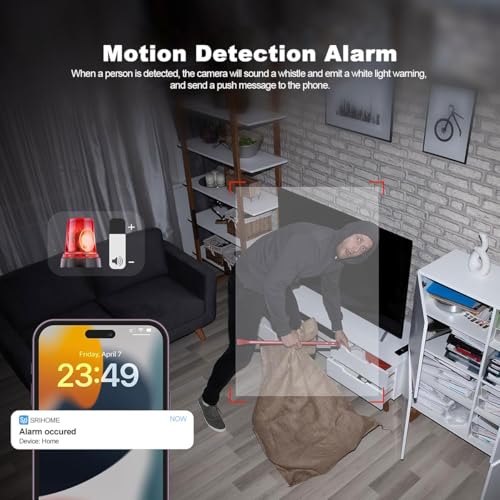 Maizic Smarthome 4G Sim Based Two Lens/Two Screen View Indoor CCTV Camera for Home Security | Color Night Vision, Up to 128GB SD Card Support, Motion Detection, 2Way Intercom, AI Human Detection 4