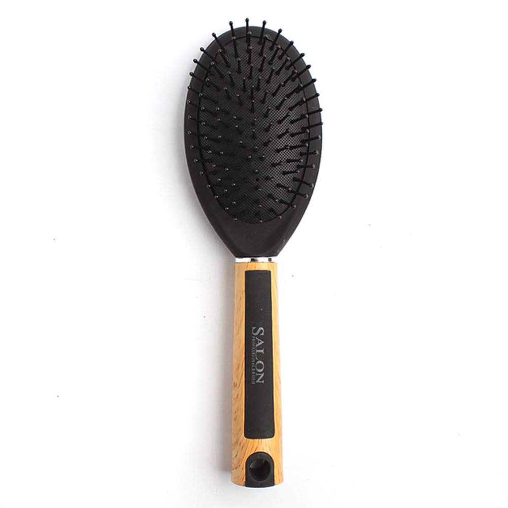Oval Paddle Cushion Hairbrush with Mirror Prevent Hair Loss Masage Scalp Brush