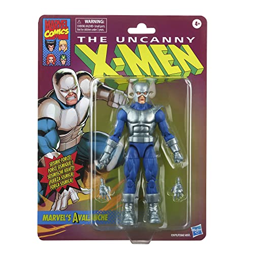 Marvel Hasbro Legends Series X-Men Avalanche 6-inch Action Figure Toy, 2 Accessories, F3979, Multicolor, Gray, 6 inches - Image 2