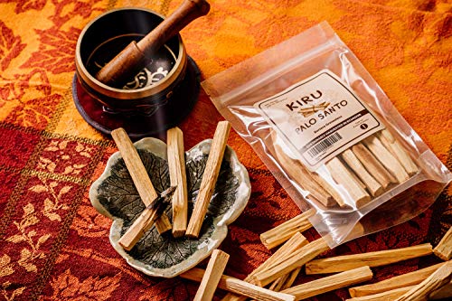 Kiru Palo Santo Incense Sticks, Wood Incense, Real Palo Santo Wood, Smudging Sticks, Holy Wood, Bursera Graveolens, Sustainably Sourced, 15 Sticks (90 Grams) #TOP4