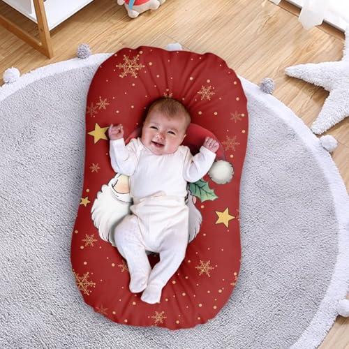 Image of ZOUTAIRONG Christmas Bassinet Sheet Santa Claus Star Stretchy Bassinet Sheets Bassinet Crib Sheets Set Fitted Rectangle Hourglass Bassinet Pad