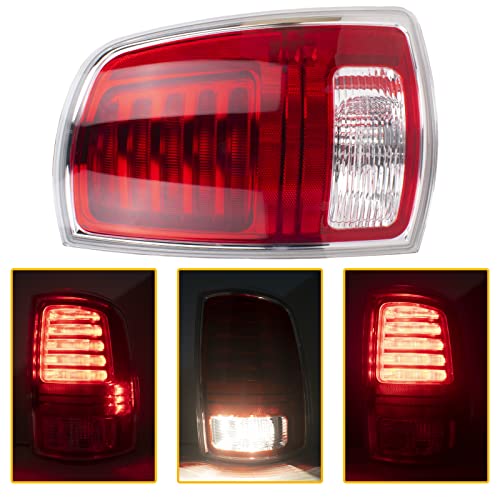 Boine Ram 1500 Factory Led Tail Lights Assembly Compatible With 2013-2018 Dodge Ram 1500 2500 3500 Right Passenger Side Rear Brake Lamp Tail Light - Led Chip And Bulb Include (Right Passenger Side) #TOP5