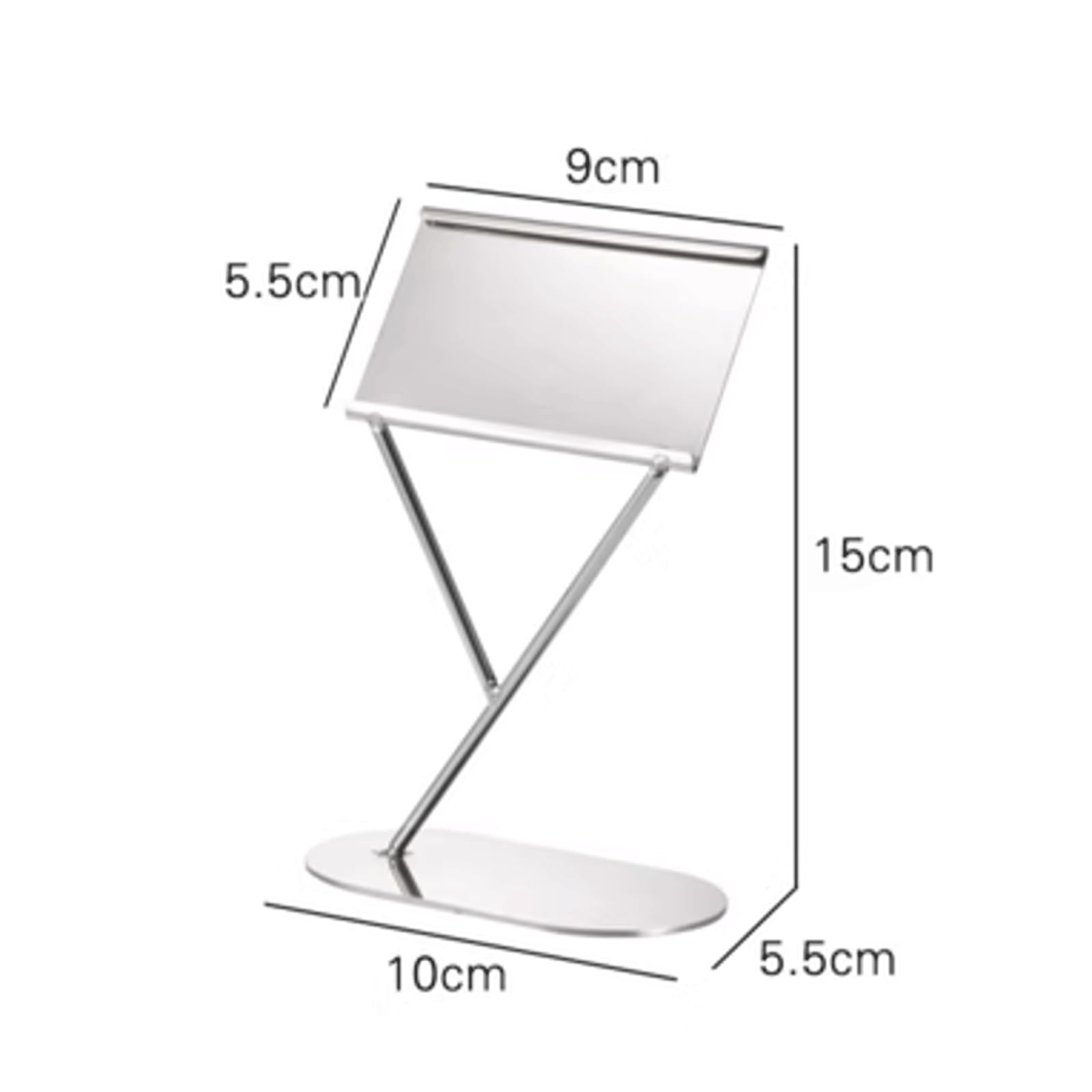 Soporte De Metal Tipo Y para Números, Abrazadera para Tarjetas, Tarjetas De Mesa, Soporte para Menús, Cenas, Nombres De Invitados, Carteles De Comida (Plateado)