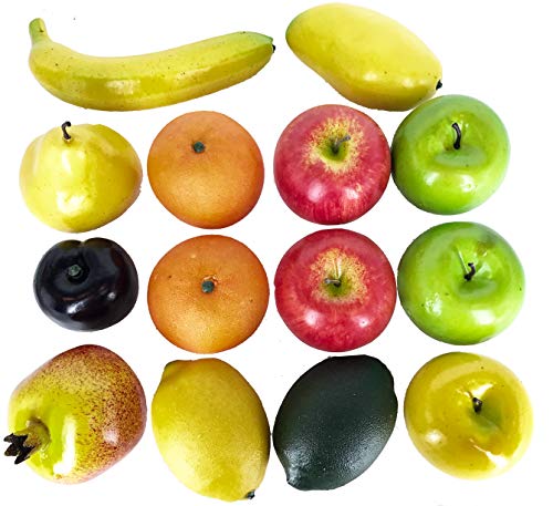 Dasksha 14PCS Lifesize Realistic Fruit Set - Fake Fruit for Decoration – NOT