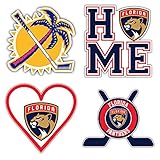Florida City Panther Hockey Die-Cut Sticker - Set of 4 Decals 5' Longer Side