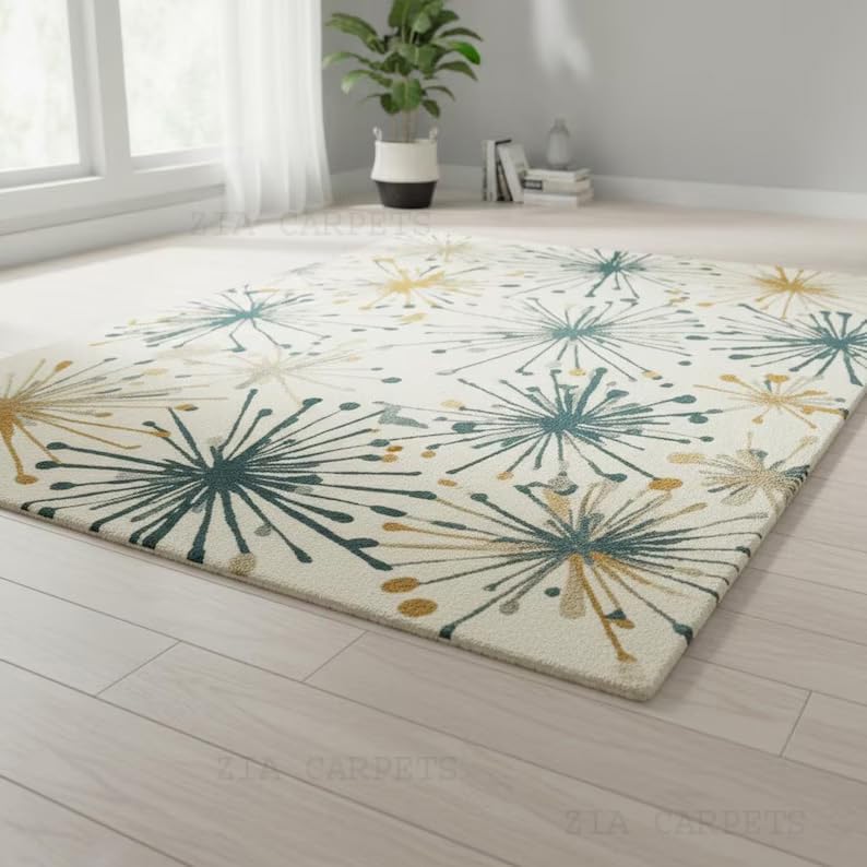 Image of zia carpets Hand Tufted Woollen Modern Collection Bedroom & Living Room Carpet Size 8 x 10 feet