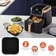 Silikonform Heißluftfritteuse für Ninja Heißluftfritteuse Pro 4.7L 6.2L, Quadrat Silikonform Heißluftfritteuse Zubehör für Ninja Af140Eu Af180Eu, Wiederverwendbares Ninja Airfryer Zubehör Silikon Eins