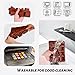 Wax Melts Molds Silicone, 3 Pcs 12-Cavities Square Silicone Mold for Scented Wax Melts, Chocolate Truffles, Candy, Jelly, Ice Cube Tray