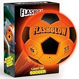 Light Up Soccer Ball Gift For Boys: Glow In The Dark - Toys For Kids & Teens Ages 8-15 - Birthday Christmas Easter Ideas - Outdoor Sports Activity Night Play - 8 9 10 11 12 13 14 15 Years Old Teenager