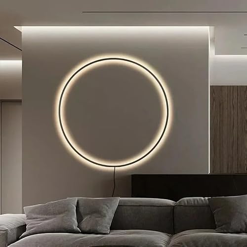 HELCEKOU Sleek Modern Minimalist LED Wall LampUSBPowered 60CM Sconce Lighting for Living Room Bedroom Aisle & CorridorStylish Indoor Fixture