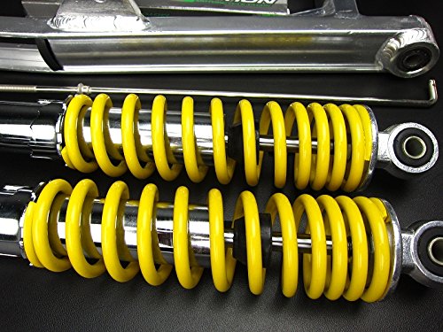 Amazon | 5cmロングアルミスイングアーム＆280mmリアショック イエロー 