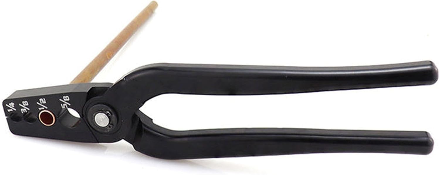 Alicates de Reparación de Tubos de Cobre de Cuatro Orificios con Brazo de Palanca Extendido para Tubos de 1/4 3/8 1/2 y 5/8 Pulgadas Restaura el Diámetro Original Fácil de Usar