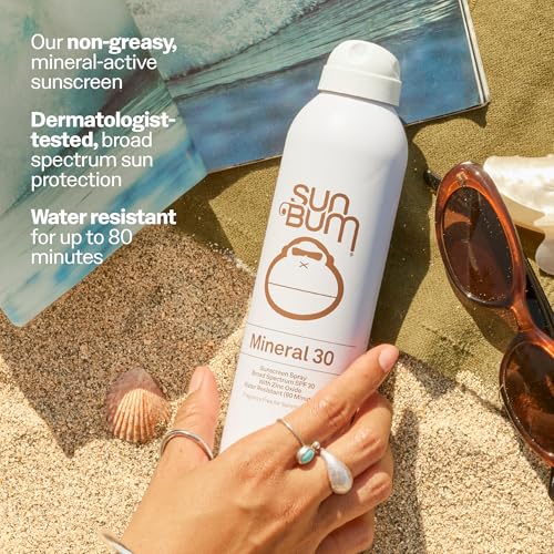 Sun Bum Mineral SPF 30 Sunscreen Body Spray - NEW FORMULA 2026 Water-Resistant Broad Spectrum Moisturizing Sunscreen with Vitamin E - Hawaii 104 Act Compliant (Without Octinoxate & Oxybenzone) - 6 oz - Image 3