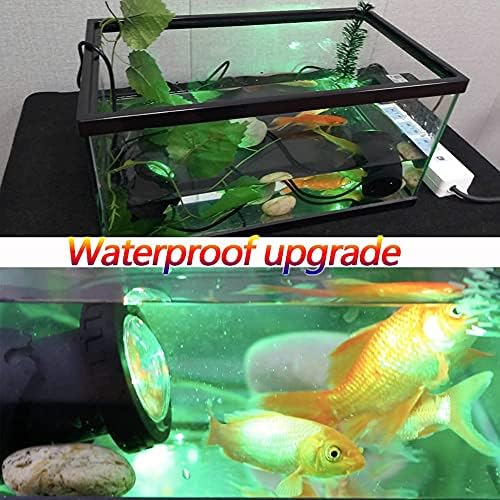 Pond Lights LED Submersible,2W 300MA Underwater Fountain Light (2nd Generation 24 LEDs,Upgrade Waterproof IP68 Landscape ),RGB Outdoor Lighting for Pool Garden Fish Tank