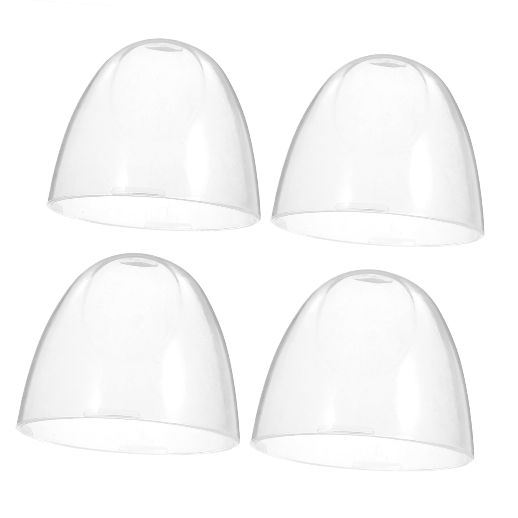 STOBAZA 4pcs Reusable Plastic Milk Bottle Lids Replacement Caps for Feeding Bottles Leakproof Easy to Use