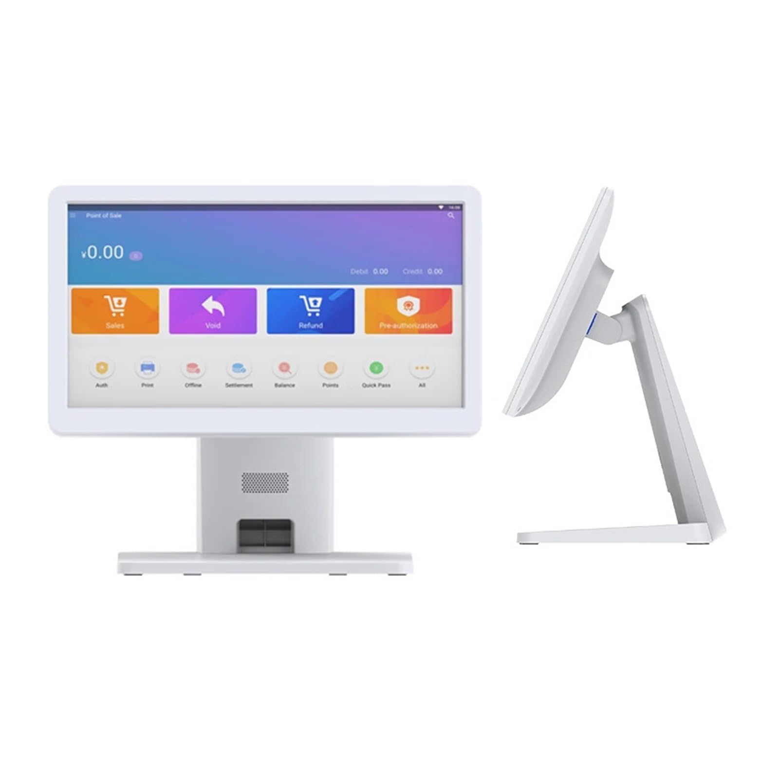 Caja registradora, Sistema TPV para supermercados, Todo en uno para pequeñas Empresas, Sistema TPV Todo en uno, Caja registradora para Tiendas minoristas y Negocios.