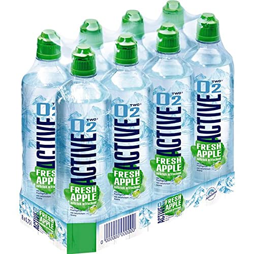 Adelholzener Active O2 Fresh Apple Pomme Eau aromatisée 0,75l (Pack de 8) Cover