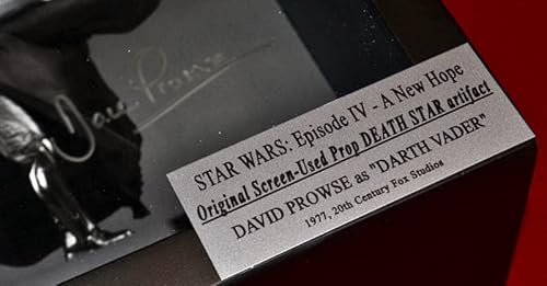 Real Screen-Used Prop Death Star Signed David Prowse Coa London Prop, Dvd #TOP7