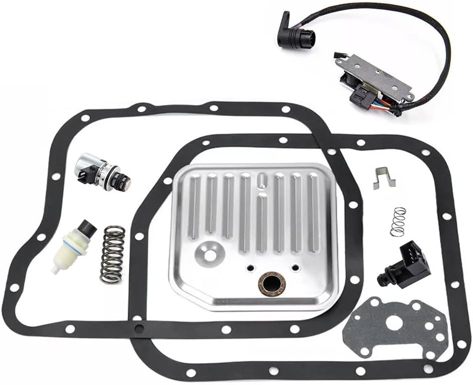 11Pcs Automatic Transmission Filter Gasket Kit Lock-up Solenoid Set Wire Harness 52118500AB For Jeep Grand Cherokee Dodge Ram 2500 52118789.