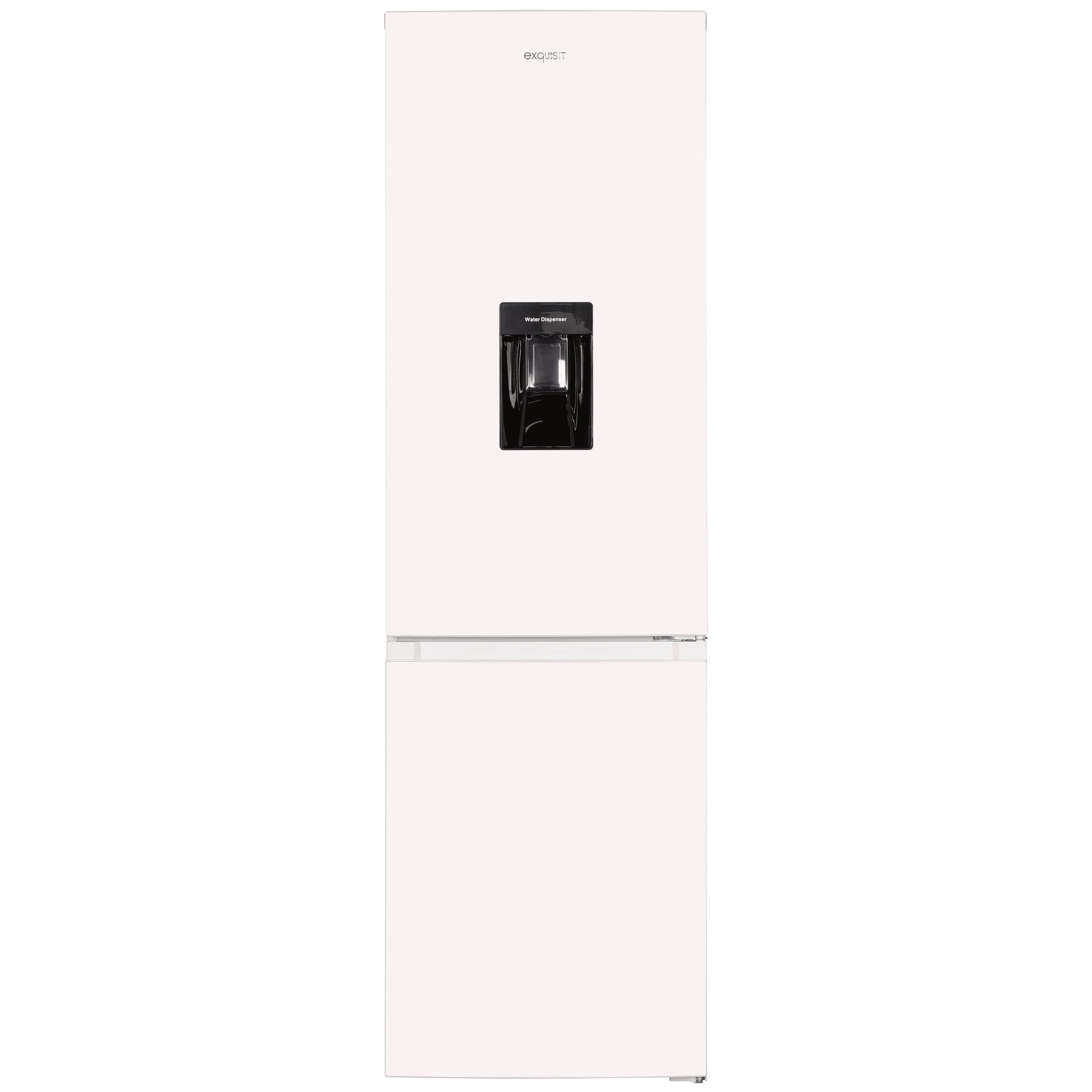 Exquisit® Frigorífico Combi 251L, Color Blanco, Clase C, No-Frost, Dispensador de Agua, Puerta Reversible, Alarma de Puerta Abierta, Medidas (180,5 x 54,0 x 60,0 cm)