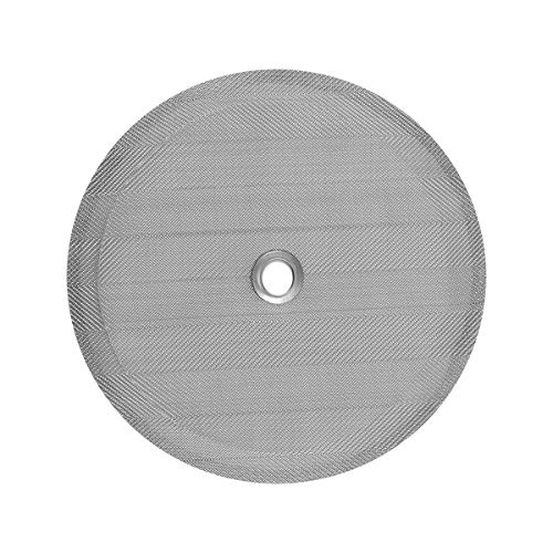 BESTONZON 100mm Replacement Reusable Stainless Steel Mesh Fits Most Coffee Presses Coffee Filter Method Pressure Pot Accessories(Silver)