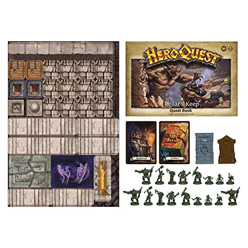 Hasbro Gaming Avalon Hill HeroQuest Kellar's Keep Expansion, Dungeon Crawler Board Game for Ages 14 and Up 2-5 Players Requires HeroQuest Game System to Play