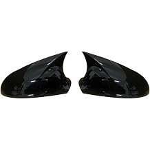 Pair Side Mirror Cover Compatible With Vauxhall Opel Astra H MK5 2004-2009 And Astra J GTC MK6 2010-2013 Rearview Mirror Cover CapsGlossy Black B