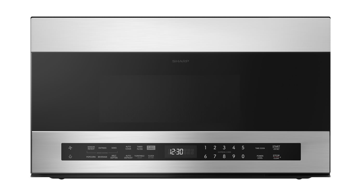 Photo 1 of Sharp SMO1759JS 30 in. 1.7 cu. ft. Smart Over the Range Microwave Oven