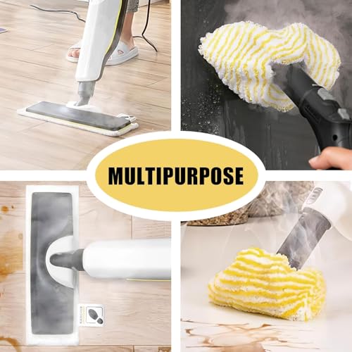 7 Stück Ersatz-Mikrofaser Tuchset kompatibel, SC 5 Dampfreiniger, 5 Bodendüse und 2 die Handdüse, Mikrofasertuch für alle Bodenarten