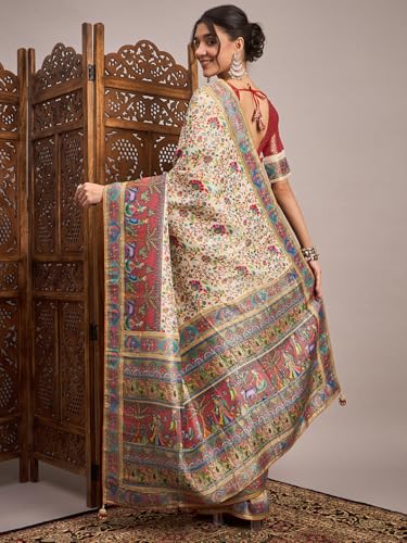 AKHILAM kanjivaram silk saree in soft silk – image 2