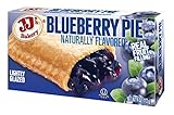JJ's Bakery Blueberry Snack Pies, Individual Dessert, Fresh-Baked, Perfect for Snacks, Nut-Free, Kosher Parve, 4 Oz Each (Pack of 6)