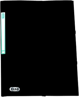 Elba Memphis - Carpeta de gomas plástico, color negro