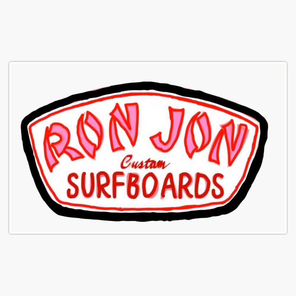 Summer Surf Fun Ron John Vinyl Sticker Waterproof Decal Laptop Wall Window Bumper Sticker 5"