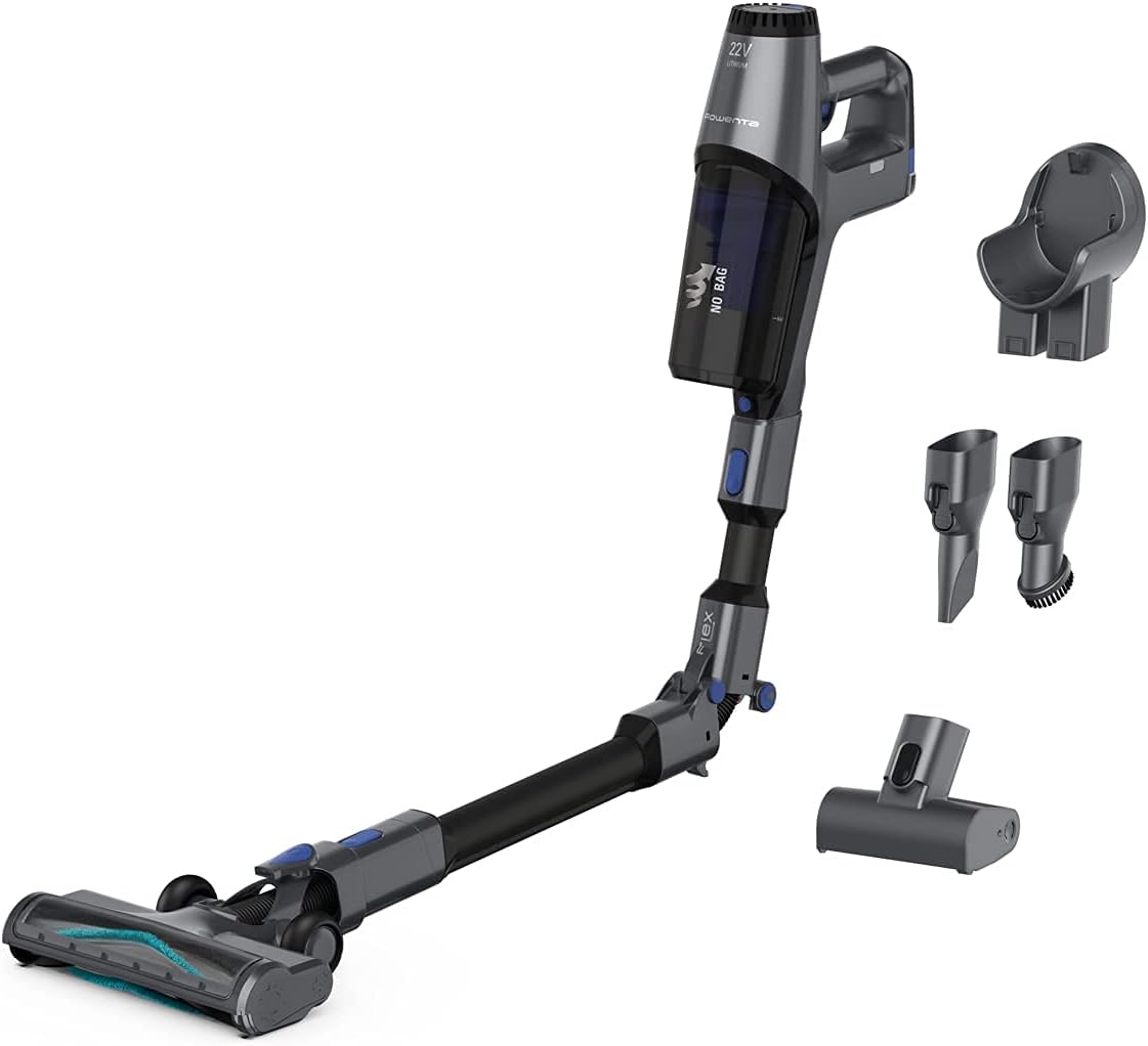 Rowenta X-Pert 3.60 Flex RH6971 Aspiradora escoba sin cable, autonomía de 45 minutos, batería de litio, tubo flexible (Reacondicionado)