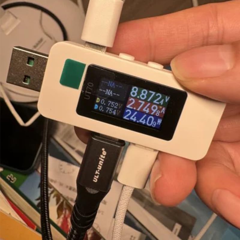 Image of UT70 USB Tester 0-28V 7A USB Digital Voltage Current Power Tester Multimeter, Fast Charge Detection Trigger Capacity Ripple Measurement, PD2.0 /PD3.0,QC2.0 /QC3.0 ALIENTEK (UT70 USB Tester)