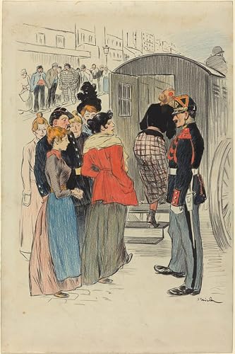 Lienzo cuadro El rodeo de Steinlen para solucionar paredes vacias en salones familiares