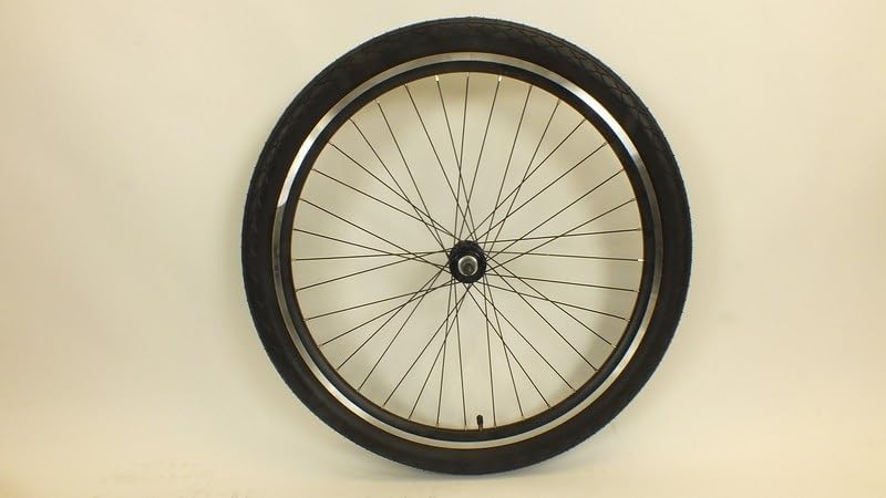 26" Rear 7 Speed Rim Brake Rear Wheel ONLY Complete Assembly Tire Tube Black Mountain Comfort Cruiser Bike